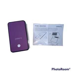 Jamberry Nail Dryer Heater Mini Fan Purple Instructions Manicure Wraps READ